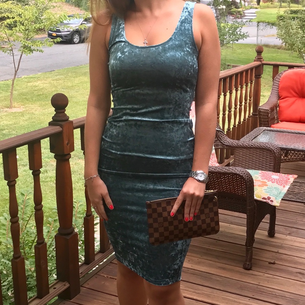 Velvet Midi Dress
